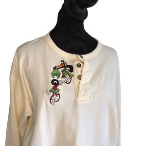 VTG Men's Warner Bros Studio Store Button Down Looney Tunes Long Sleeve 90s SZ S